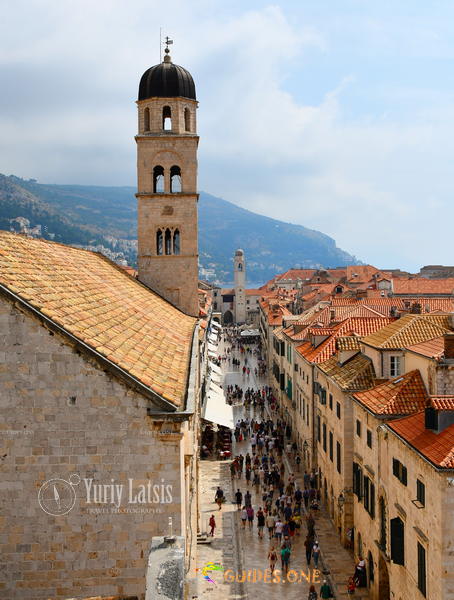 Stradun, Dubrovnik. Stradone, main street